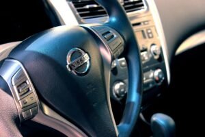 nissan, car, automobile, auto, vehicle, car wallpapers, drive, steering wheel, interior, car interior, automotive, transportation